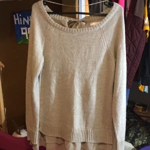 Silver layered sweater